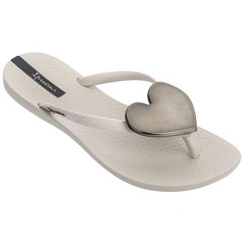 Ipanema Flip Flops Women Maxi Heart Beige 471682WTG Ireland